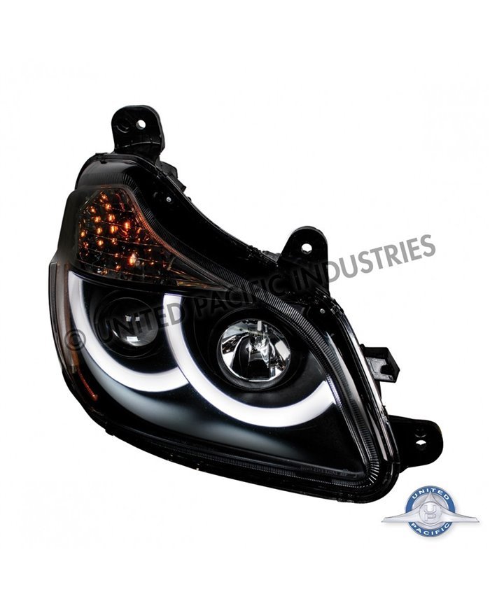 RH LED Head Lamp Black Kenworth T680 2013-2021
