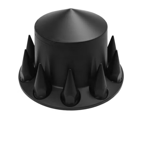 Black Spiked Wheel Hub Cover,Rear